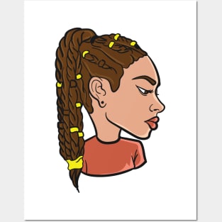 Braided Ponytail Posters and Art